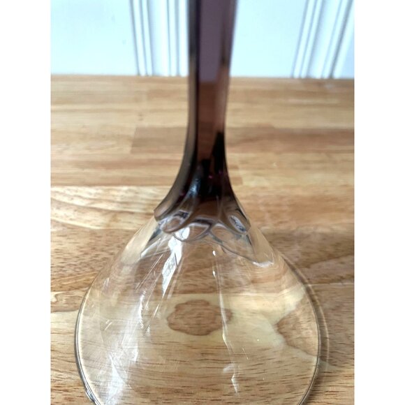 Libbey Domaine Cosmopolitan Amethyst Petal Hexagon Stem Martini Glass - Picture 6 of 10